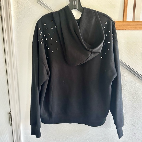 Goodie two shoes studded sweat hoodie. Neot size medium with free gift. - Picture 3 of 4